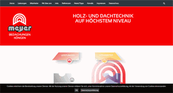Desktop Screenshot of dieter-meyer-bedachungen.de
