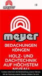 Mobile Screenshot of dieter-meyer-bedachungen.de